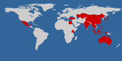 旅した国の地図